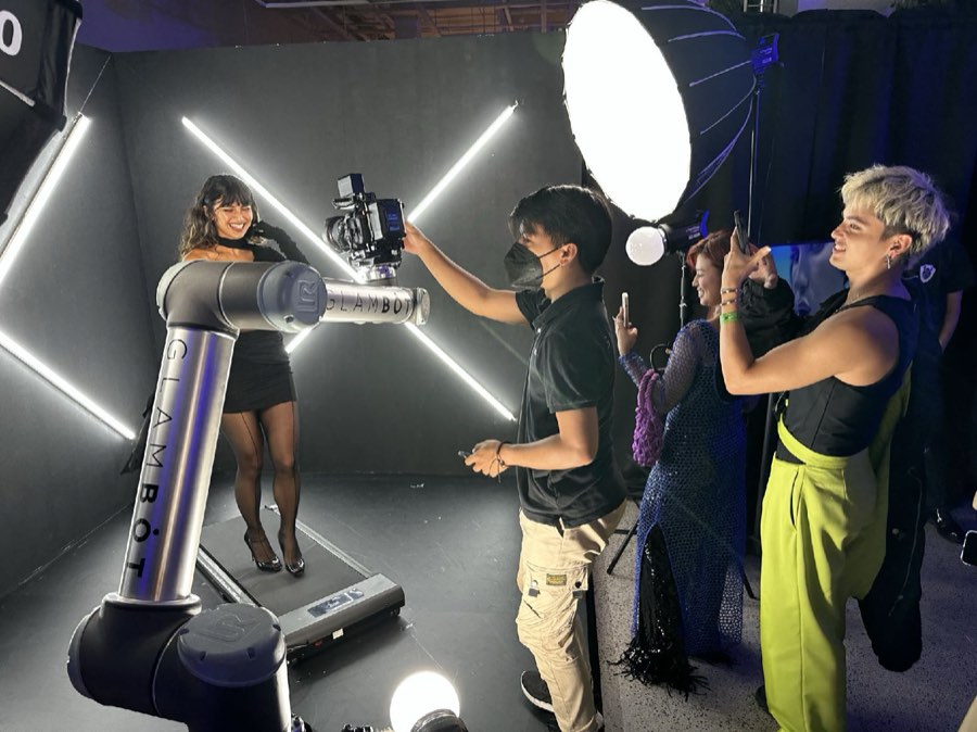 GlamBot at the H&M x Mugler activation